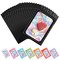 100 Pieces Smell Proof Mylar Bags, Holographic Packaging Bag, Resealable Odor Foil Pouch Zipper Bags with Clear Window for Food Storage and Lipgloss, Jewelry Lash (Black, 2.4 x 3.9 Inch)